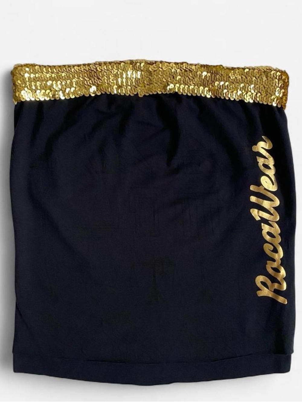 Vintage Y2K Rocawear black tube top w/sequins - Picture 2 of 9